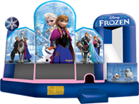 Large Frozen 5 in 1 Combo Bounce House Rental