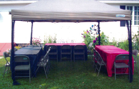 Tents, Tables & Chairs for Rent